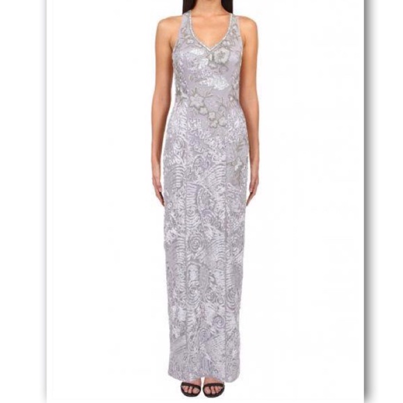 Sue Wong Dresses & Skirts - Sue Wong Soutache Embroidered Gown Sleeveless Dress Size 4
